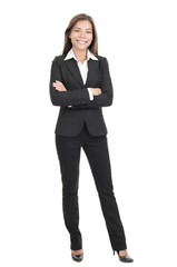 Wall Mural - Businesswoman isolated on white backgrouund