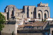 Blick auf den Papstpalast in Avignon
