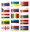 Glossy flags - Eastern Europe