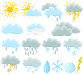 set of a weather icon
