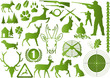 jagd symbole grün