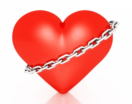 Herz mit Kette