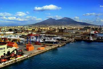 Canvas Print - porto di napoli