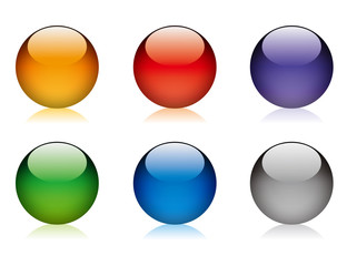 glossy buttons