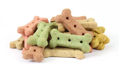 Group of dog biscuits