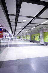 Wall Mural - large business hall in modern building.