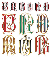 Wall Mural - letters for corporate identity and product design