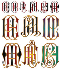 Wall Mural - letters for corporate identity and product design