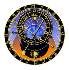 Wall Mural - astronomical clock