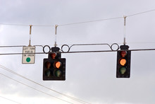 Trafic Stoplight Series Yellow Yield