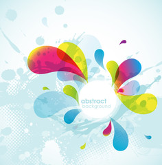 Canvas Print - abstract colored background.