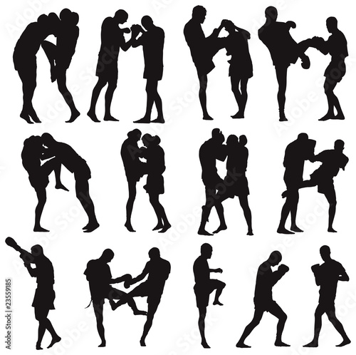 Muay Thai martial art collection Poster Mural XXL