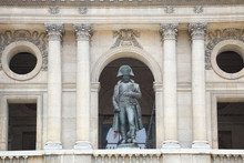 Napoleon Statue In The Balcony Of Les Invalides, Paris