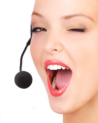 Wall Mural - Call Center Operator