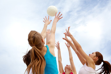 Wall Mural - Playing with ball