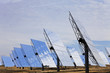 Field of Renewable Green Energy Solar Mirror Panels
