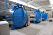 autoclaves in a factory