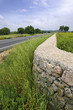 Dry stone wall bordering a field by the roadside MA-3232 near Si
