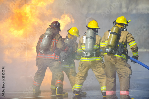 Fire training exercise