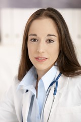 Portrait of young female doctor