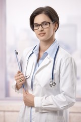 Wall Mural - Female doctor in hospital