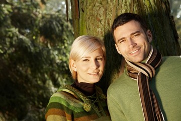 Poster - Portrait of young couple in sunlight