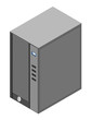 Vector illustration of computer server box