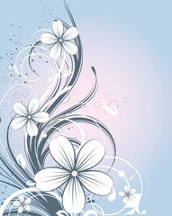 Wall Mural - Floral abstract illustration