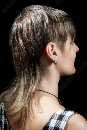 Boyish Short Haircut Of A Young Woman Viewed From Side Buy
