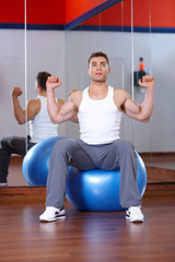 Wall Mural - Man at the gym