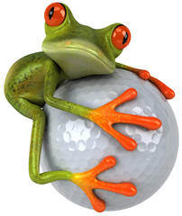 Canvas Print - Grenouille et golf