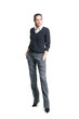© Acronym - Full length of a young business woman