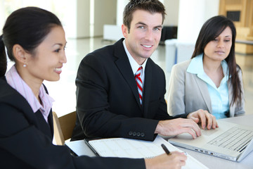 Poster - Business Team in Office