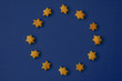 flaga unii europejskiej widziana od kuchni