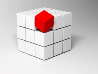 Poster - Cubes. Abstract background