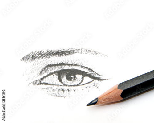 Auge Mit Bleistift Buy This Stock Photo And Explore Similar Images At Adobe Stock Adobe Stock
