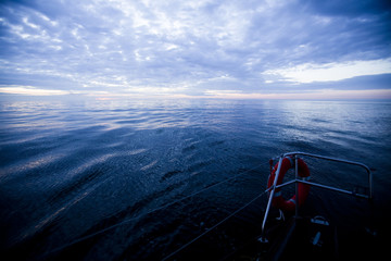 Wall Mural - Sailing in the open sea