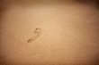 stopa na plaży