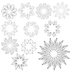 Wall Mural - abstract flower design