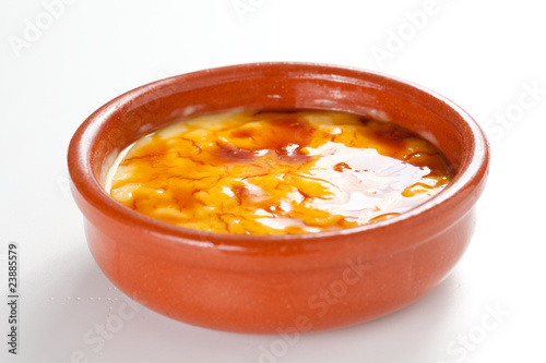 Fotomural crema catalana delicious typical Spanish dessert