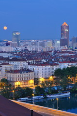 Wall Mural - le quartier de la tour de la part dieu à lyon en france