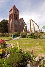 Christ Church Cathedral In Port Stanley In The Falklands.