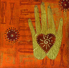 Wall Mural - Hand Malerei