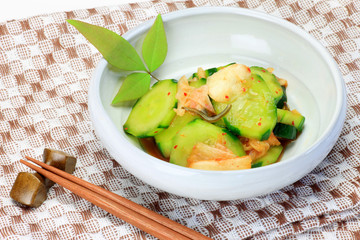 Canvas Print - cucumber kimchi