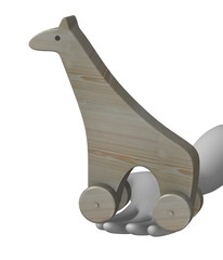 Poster - wooden toy