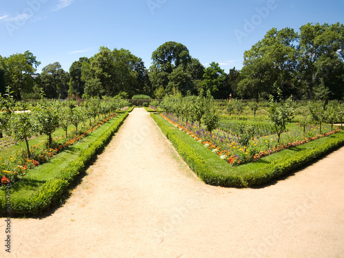 Wegkreuzung Im Prinz Georg Garten Buy This Stock Photo And