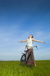© ikostudio - Girl with a bicycle