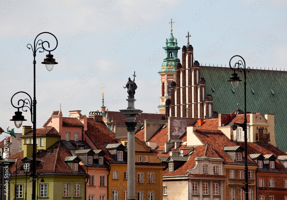 Old Town of Warsaw - obrazy, fototapety, plakaty 