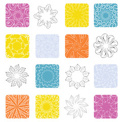 Wall Mural - floral design elements