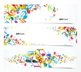 Wall Mural - set of website banners.